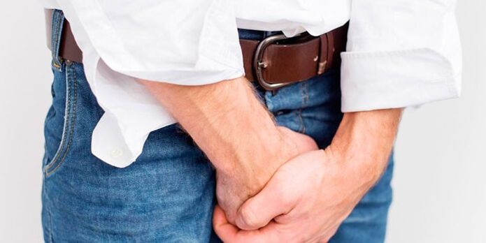 Pain in the groin with cystitis